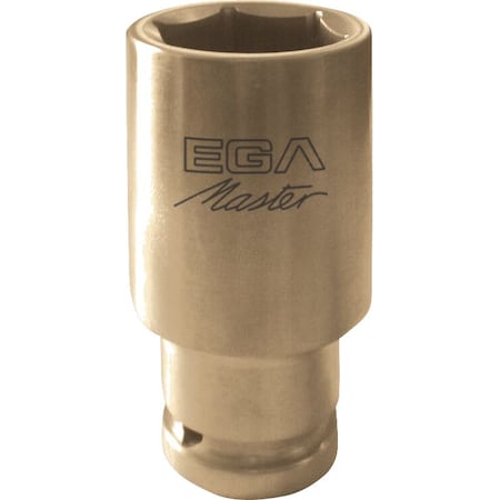 Ega Master IMPACT SOCKET WRENCH 1" - 24  MM LONG SERIE NON SPARKING Al-Bron (6 EDGES) 78602